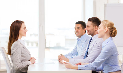 interview female posture