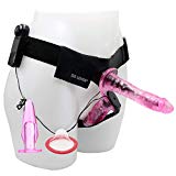 Waist Strap On Harness with Double Heads for Role Color Pink