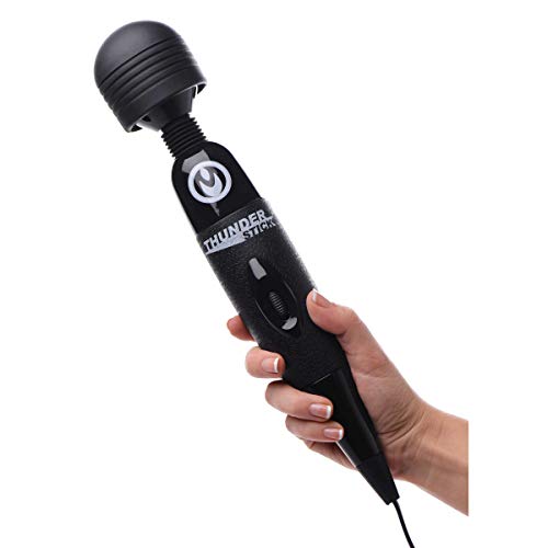 The Thunderstick Supercharged Wand Massager, Black