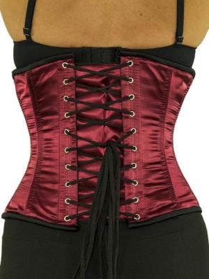 Satin underbust corset